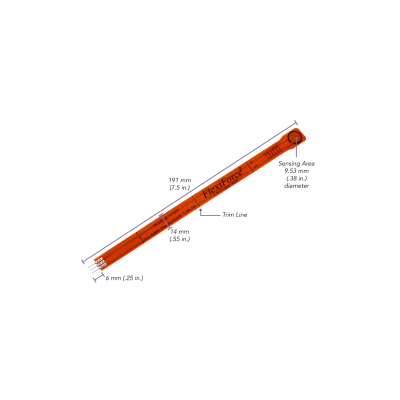 Capteur de force piézorésistif FSR standard jusqu'à + 200°C - Modèle Tekscan FlexiForce™ HT201 pour haute température