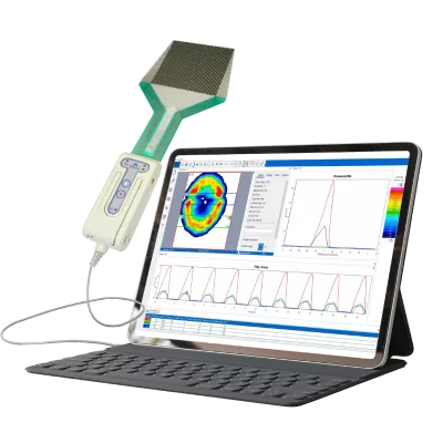 Tekscan I-Scan - Système de cartographie de pression polyvalent USB ou WiFi. Mesure de contact jusqu'à 20 kHz .