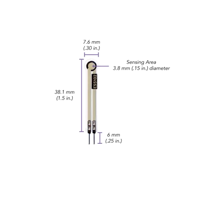 Capteur de force piézorésistif FSR OEM +80°C - 90 %Hr Tekscan - FlexiForce™ ESS102