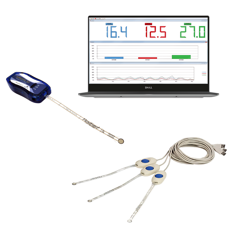 Tekscan FlexiForce sur PC Windows en USB (ELF) ou WiFi (WELF)