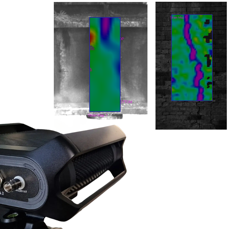 Caractérisation sans contact haute précision de pièces en composite carbone par DIC Imetrum Axiom