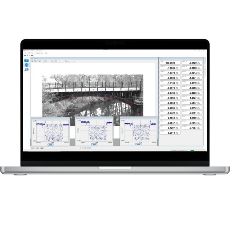 Mesures de déplacements multiples sans contact par DIC Imetrum Mobius et Video Gauge pour les essais en soufflerie